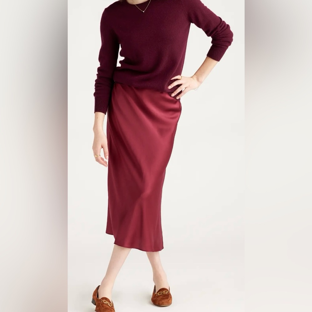 EUC j crew pull-on Gwyneth slip skirt